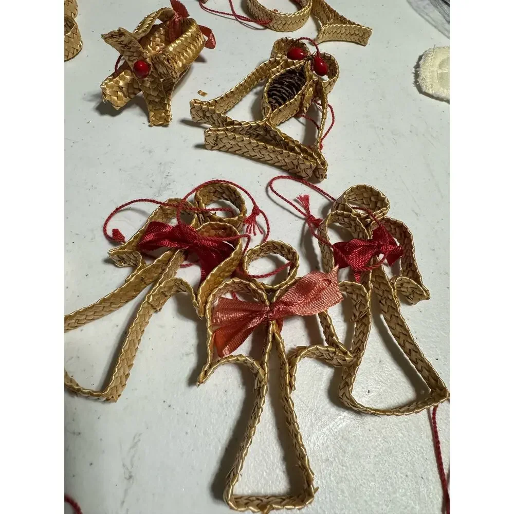 17 Swedish Straw Natural Christmas Ornaments